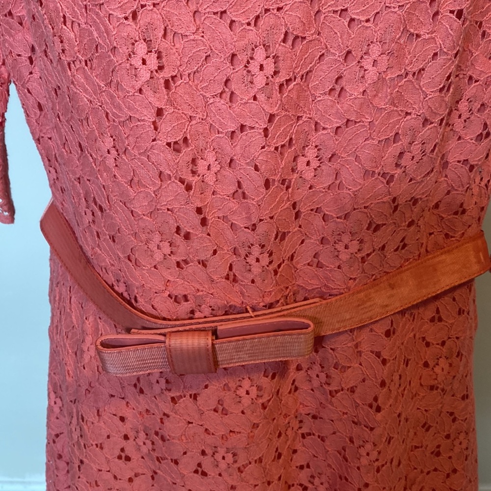 PRE-OWNED JESSICA H CORAL LACE DRESS - Picture 4 of 16